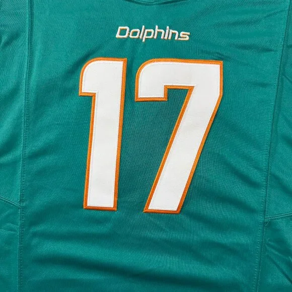 Miami Dolphins Nfl Dark Green Jersey #17 Waddle
